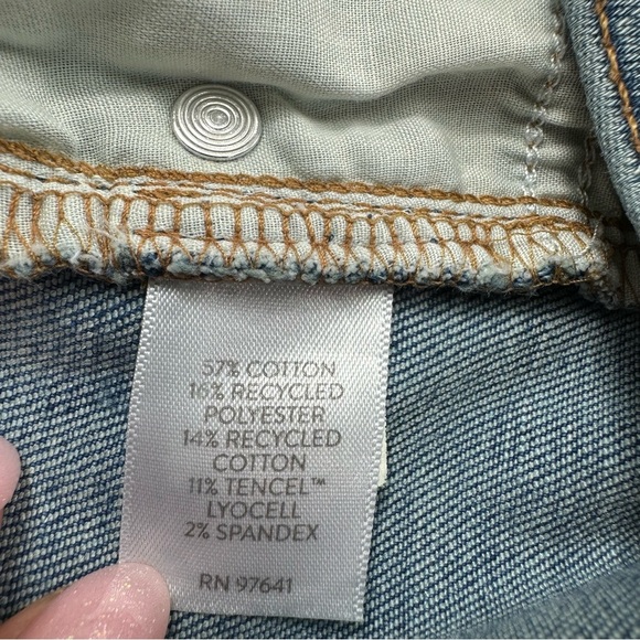 J. Jill Denim Block Island Wash High Rise Full Leg Straight Jeans Women 10P Blue - Picture 5 of 9